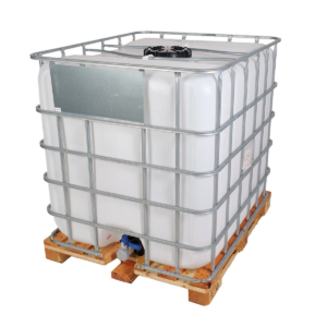 1000-liter-ibc-container-on-wooden-pallet IBC Tanks on wooden Pallets