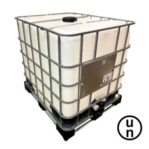Clear 1000L Reconditioned IBC Tanks on composite Pallets Clear 1000L Reconditioned IBC Tanks on composite Pallets