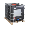 1000 Litre Black IBC Tanks on Wooden Pallets