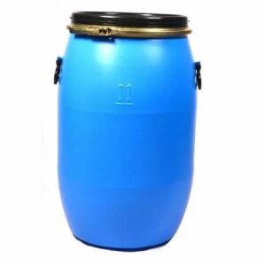 120 litre open top round drums