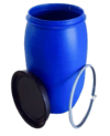 150L-Open-Top-Plastic-Drum2 150 litre open top blue plastic drums 1
