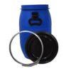 30 litre open top blue plastic drum