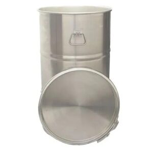 60L open top stainless steel drum
