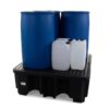 4 drums spill pallet high capacity black 4 drums spill pallet high capacity