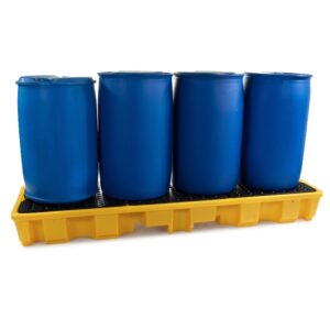 4 drums spill pallets in line 1 4 drums spill pallets in line