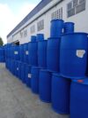 IMG-2102026 used 210 litre open top blue plastic drums