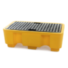 Spill containment pallet for 2 drums 1 2 drums spill pallet