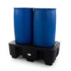 Spill containment pallet for 2 drums black 2 drums spill pallet