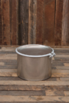 used 30 litre open top stainless steel drums