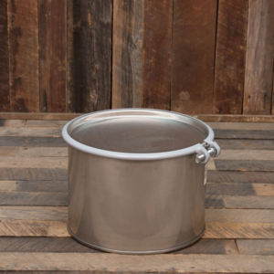 used 30 litre open top stainless steel drums
