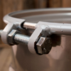 used 30 litre open top stainless steel drums