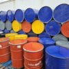 Used-55-gal-Open-Top-Steel-Drum-Lid-Clamp-Ring 210 litre open top steel drums with coated interior