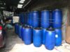 image-4910 used 210 litre open top blue HDPE plastic drums